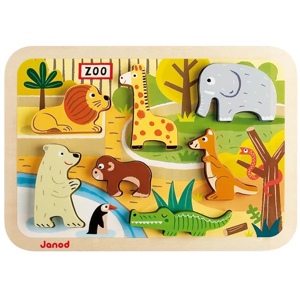 timeless classic wooden toys                   Zoo Chunky Puzzle