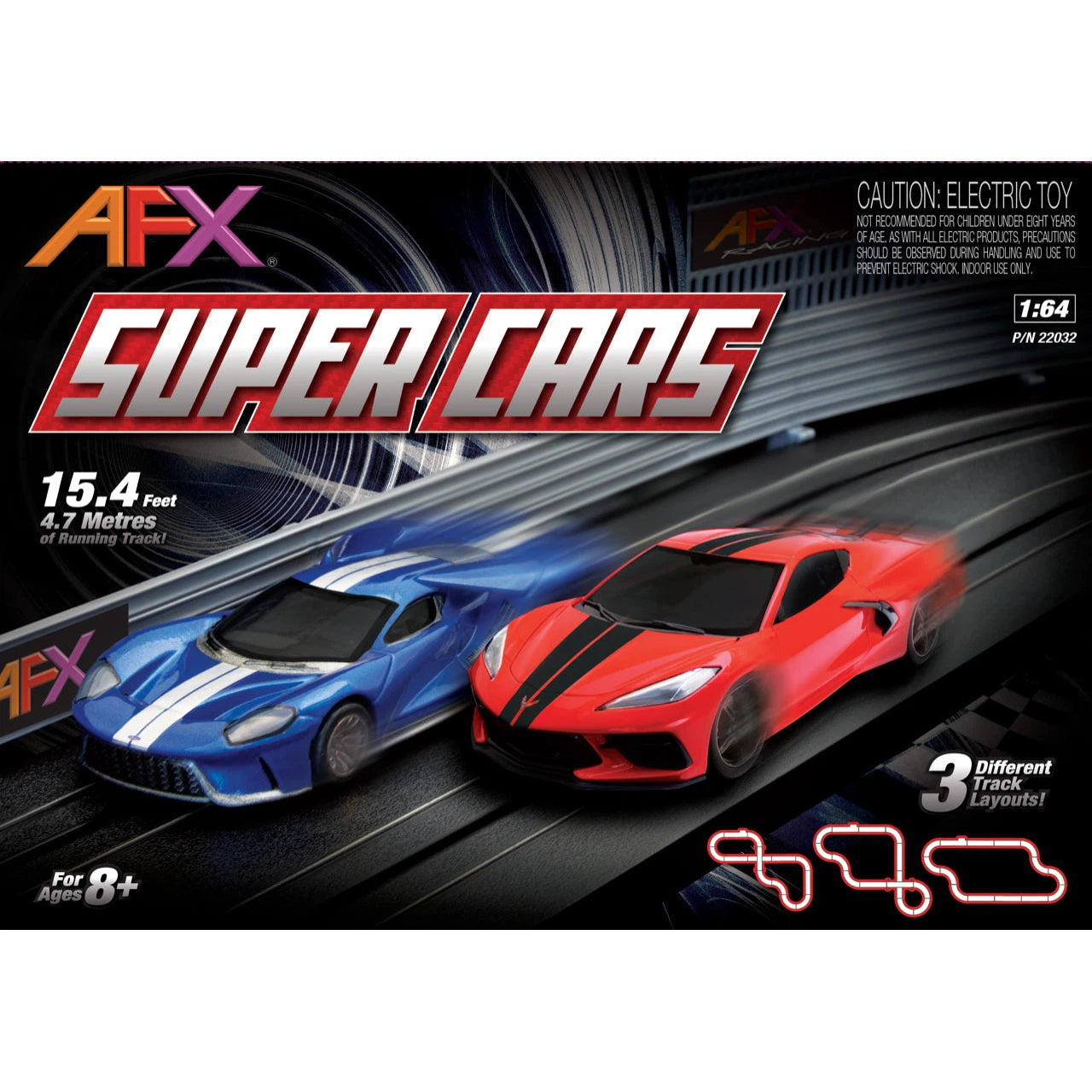 High-quality toy cars 1/64 Super Cars Vette & Ford Set