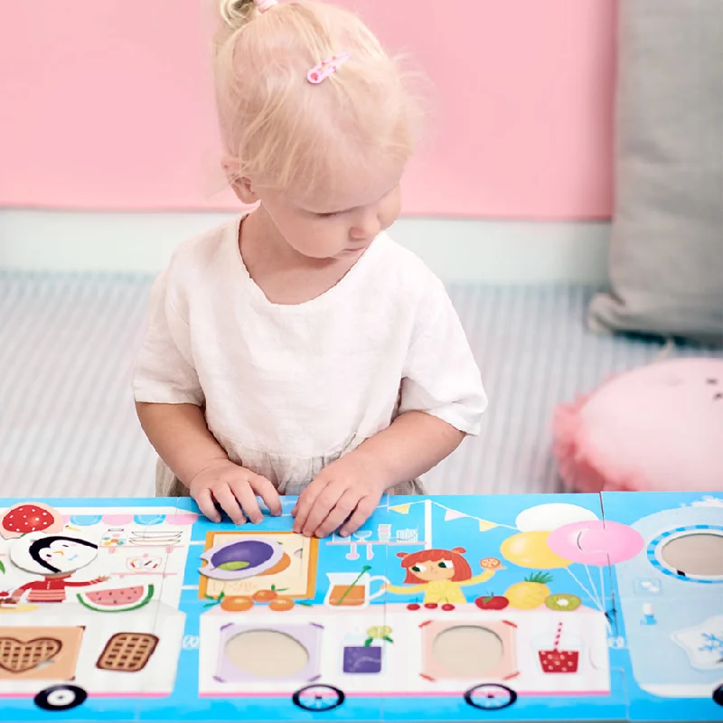 Logical puzzles Banana Panda Make-a-Match Puzzle Food Truck