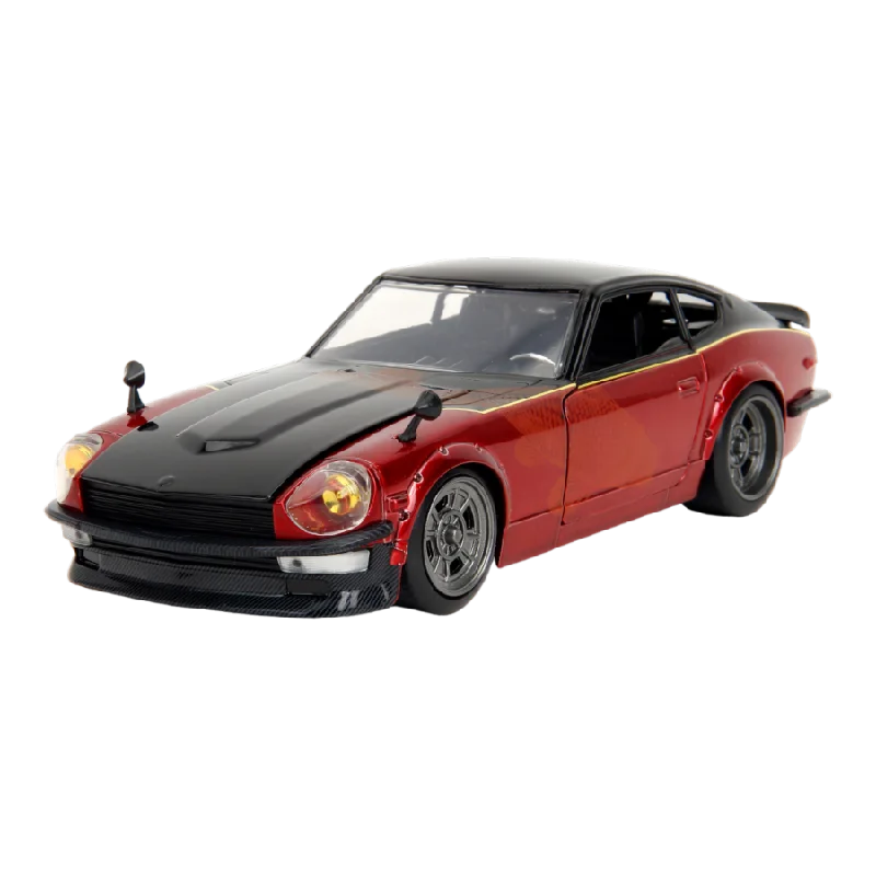 High-quality materials toys Fast & Furious X - 1972 Datsun 240Z Gloss Red/Black 1:24 Scale Diecast Vehicle
