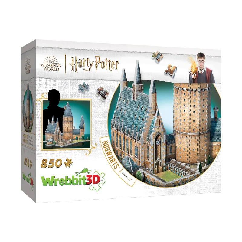 Intricate puzzles Wrebbit Harry Potter Hogwarts Great Hall 3D Puzzle - 850 Pieces