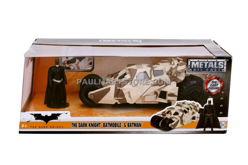 Durable toysJada Diecast Metal 1:24 Scale Batman Vehicle Batmobile Dark Knight CAMO Tumbler