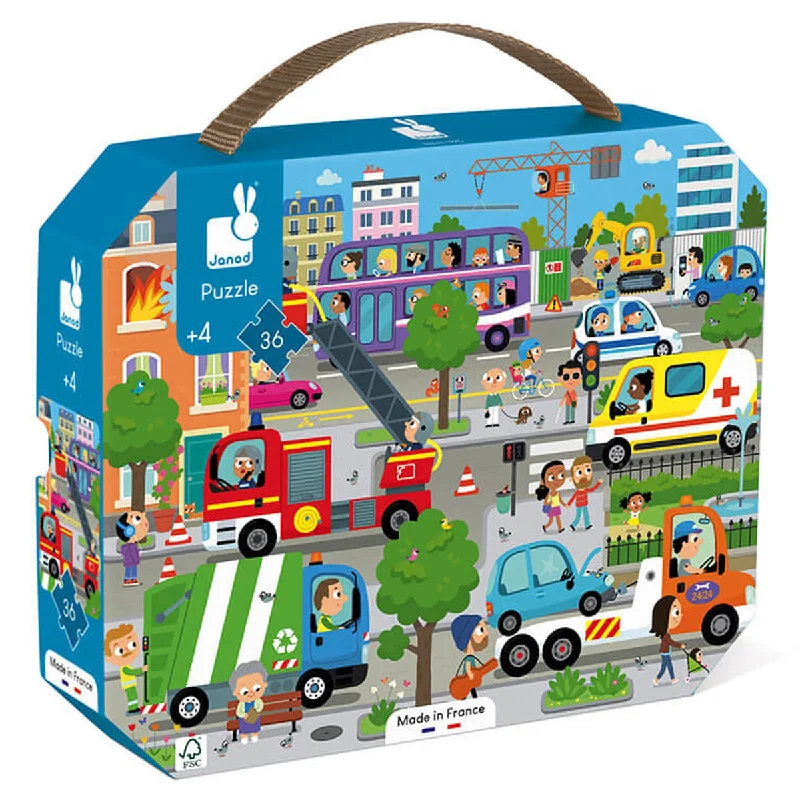 Time-consuming puzzles Janod Puzzle City 36 Piece Jigsaw Puzzle