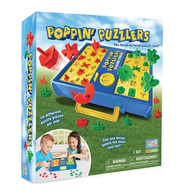 Multi-level puzzles Poppin' Puzzlers Game