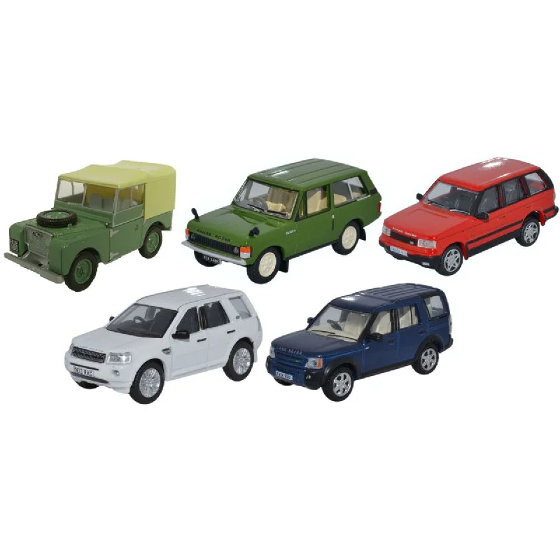 Fun toy cars5 Piece Land Rover Classic Set - 1:76 Scale