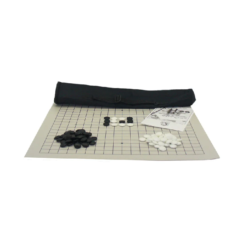Relaxing games Smart Go Traditional Korean Board Game Set with Glass Stones and Vinyl Mat