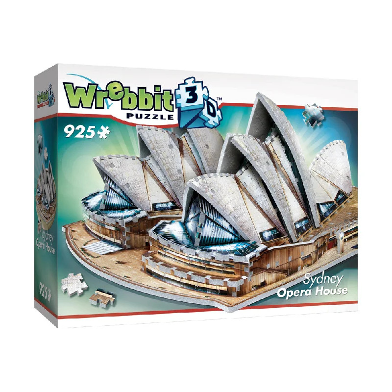 Challenging puzzles Wrebbit Sydney Opera House 3D Foam-Backed Puzzle - 925 pc